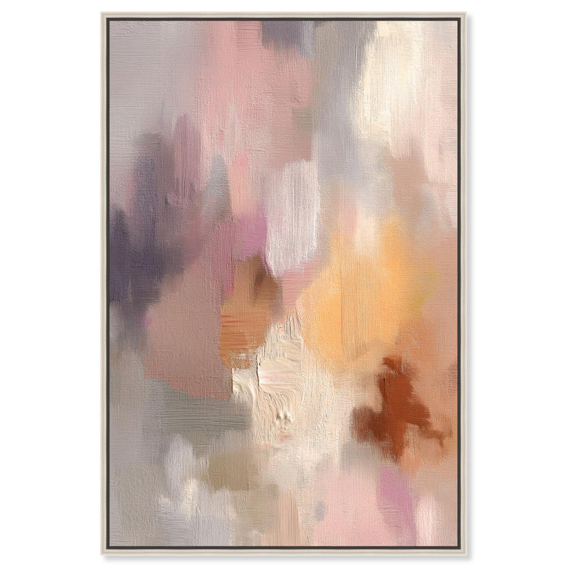 "Hazy Sunset III", reproduction d'art sur toile par Art Remedy, cadre argenté, 16 x 24, H 25 po x l 17 po, Cadre argenté
