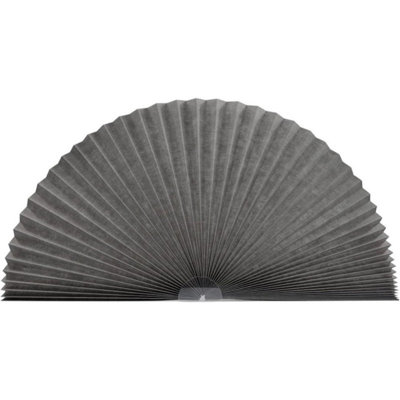 Rideau semi-ombragé auto-adhésif en forme d'éventail, rideaux, rideaux non-tissés, voilage semi-ombragé, rideau, abat-jour de chambre à coucher, salon, balcon, rayon, 30 cm / 11,81 po