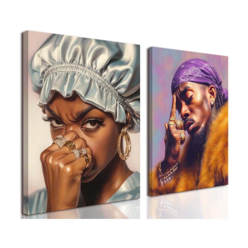 2 Piece Wrapped Canvas Print, 40 cm H x 30 cm W