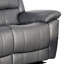 Causeuse manuelle Larus, similicuir gris foncé, accoudoirs coussinés, 60 po-116748982