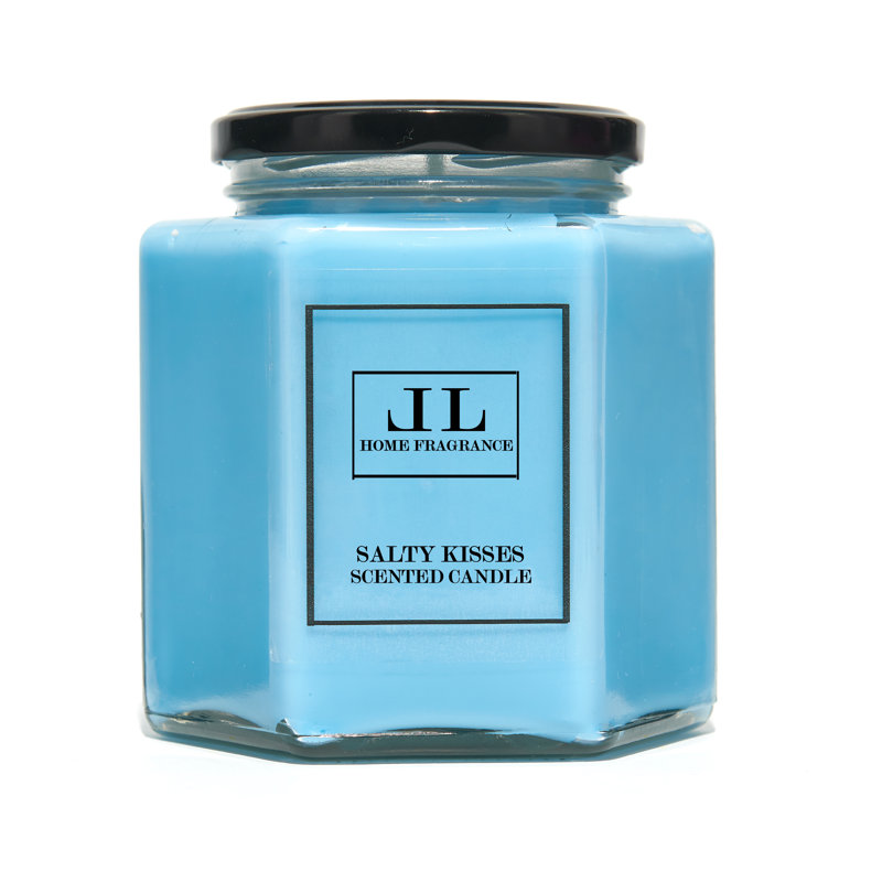 Sea Spray Scented Jar Candle, 9cm H x 7cm W x 7cm D
