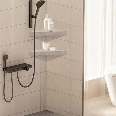 Floating Corner Shower Bench