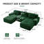 Canapé modulaire en U (vert)-955455482