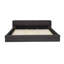 Très grande base de lit tapissier avec tissu en chenille épais, tête de lit moelleuse, conception moderne et solide soutien structurel-891091995-1001885967