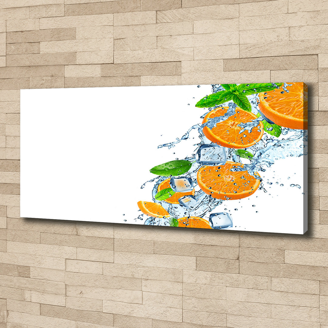 Orangen - Kunstdrucke auf Leinwand - Wrapped Canvas