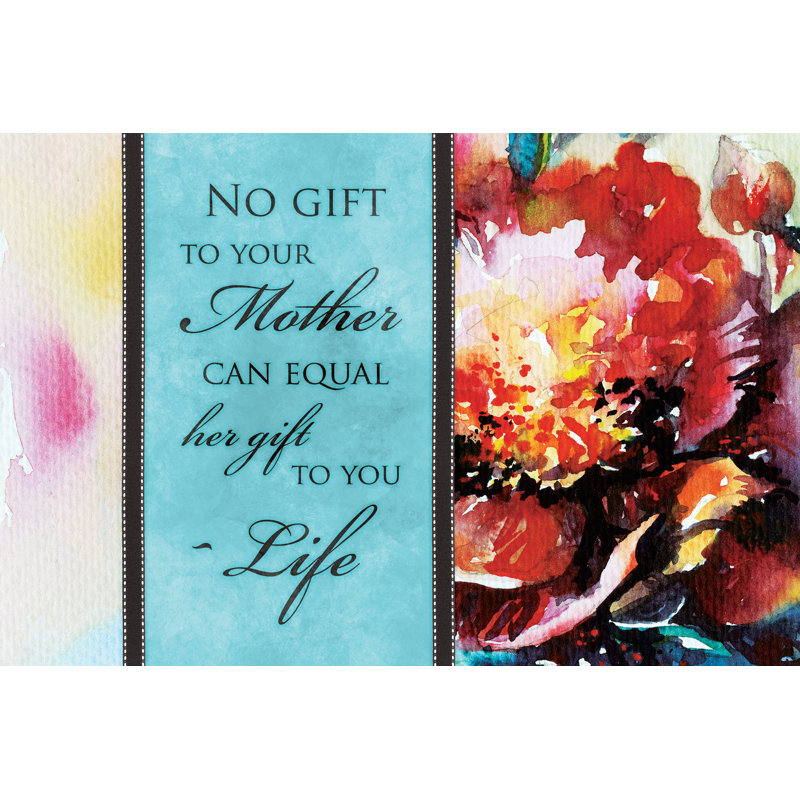 Mothers Give Life - Wrapped Canvas Painting, 30cm H x 46cm W x 3.8cm D
