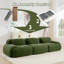Canapé 3 places haut de gammeCorps en tissu de conception modulaire multi-combinaison antidérapante sans assemblage accoudoirs incurvés soutien ergonomique éponge à haute résilience pour les chambres à coucher-118321456