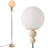  Modern 63" White Glass Floor Lamp