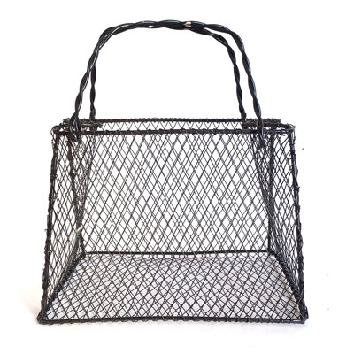 Sac en fil métallique noir