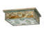 20" Square Hyde Park Ginkgo Flushmount