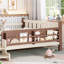 Grands lits en bois peu encombrants avec rangement, conception de plancher pour enfants rustique