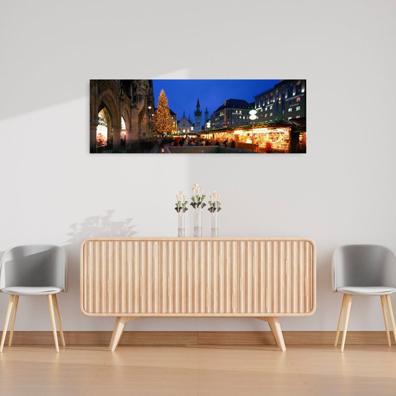 Munich Germany 1 Piece Wrapped Canvas Panoramic Wall Art, 40.64 cm H x 121.92 cm W