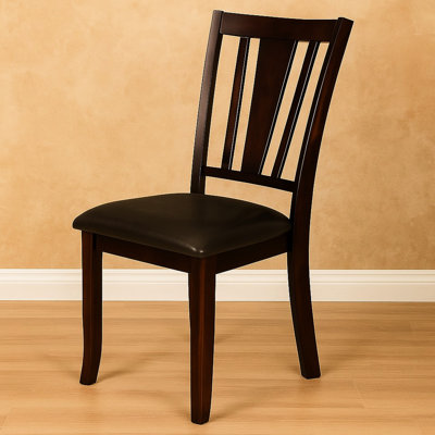 Dining Of 2 Padded Side Chairs, Transitional Look, 18.5" Seat Height, 15.5" Depth, 39" 20" Width, 19" Solid Chairs For Room, Style, Product Pattern