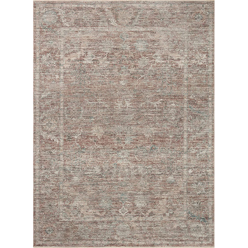 Magnolia Home By Joanna Gaines X Loloi Millie Brick / Fog Area Rug, Rectangle 7'10" x 10'