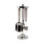 Ensemble d'outils de bar décoratifs avec support pour la décoration intérieure - Accessoires élégants de bar à cocktail pour la salle à manger ou le comptoir de cuisine - Ensemble de 5, 13 po, argent-262724869