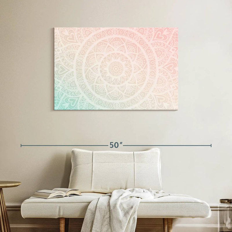Kerner Gradient Mandala, 26" H x 39" W