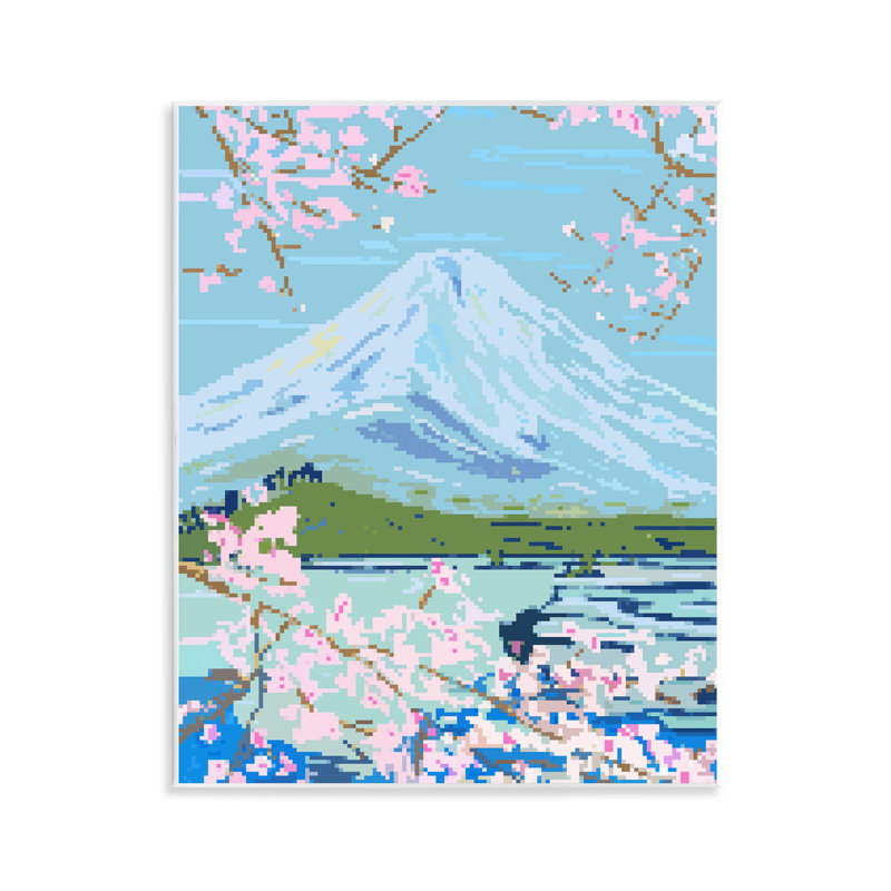 «Pixel Mount Fuji», art mural par Melissa Wang