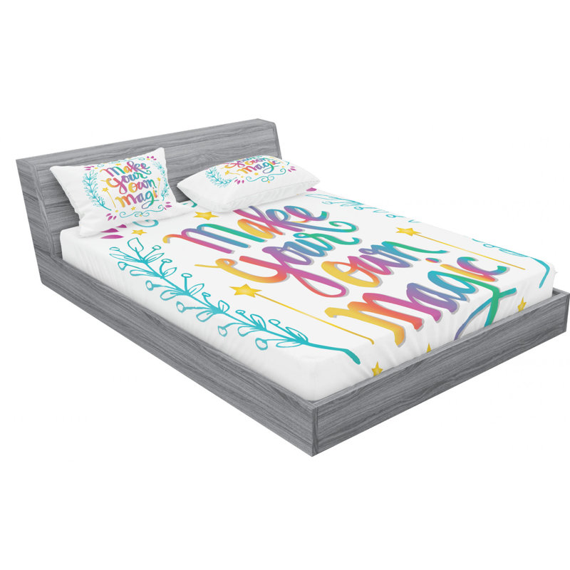 Microfiber Sheet Set, Full Sheet Set with Fitted Sheet