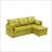 Modular L-Shaped Sofa, Modular Long Sofa with Reversible Chaise Lounge-868128600