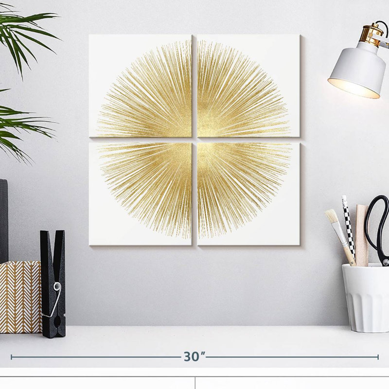 Avery Sunburst or doux I, H 18 po x l 18 po
