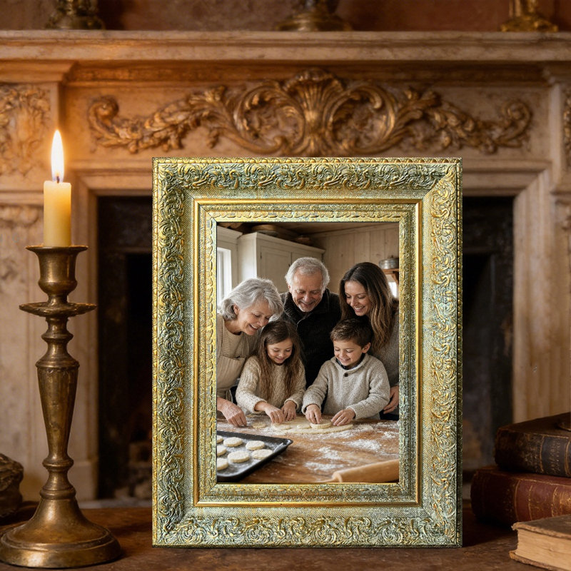 Cadre 8 po x 10 po pour table 1 pièce, Antique Gold, 1, 8" W x 10" H