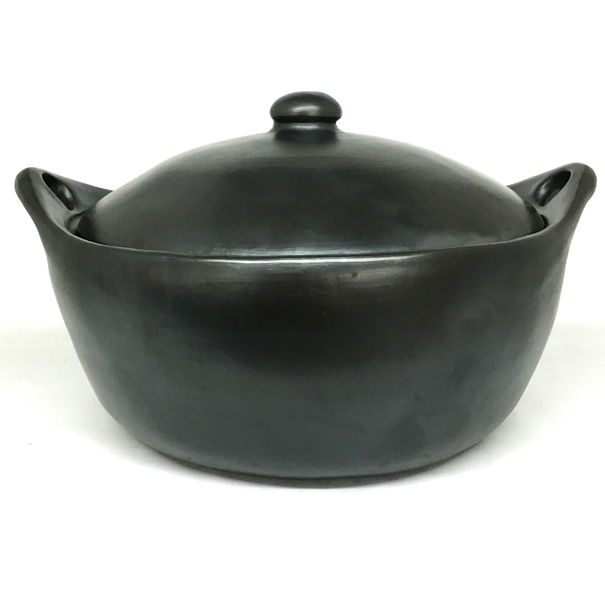 Black Clay, La Chamba Round Saute Pan - Large