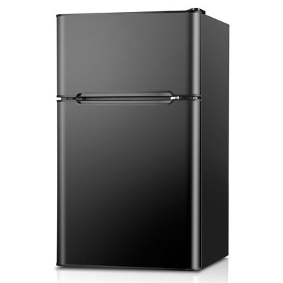 Simzlife 3.2 Cubic Feet Small Fridge Convertible Mini Fridge with Freezer