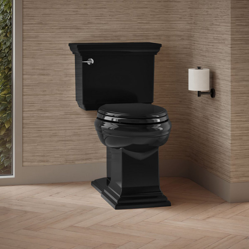 Memoirs™ 1.28 GPF Water Efficient Elongated Two-Piece toilet (Seat Not Included), Black