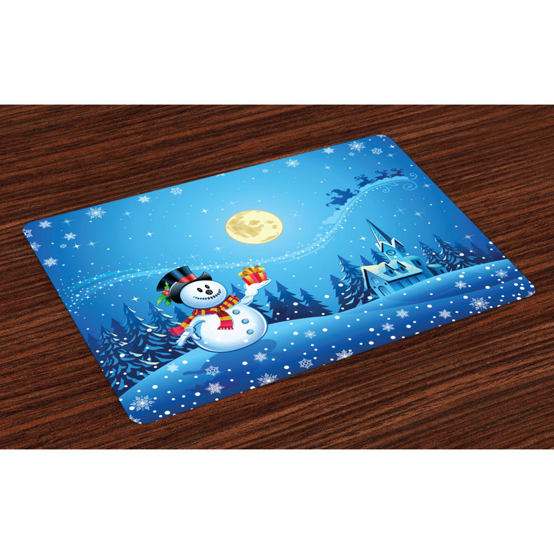 McCaysville Christmas Snowman Sanra Gift Placemat