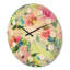 Horloge murale en bois Floral Botanical IV-63893416