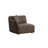 Nathanel Stylish Corner Sofa, Brown, 172.4 x 42.5 x 31.1 inches | Beech Wood & Chipboard Frame, 100% Polyester Fabric, 28 DNS Foam Back, Fixed Cushions, Square Walnut Legs | Modern Comfort for Living Room & Lounge Areas
