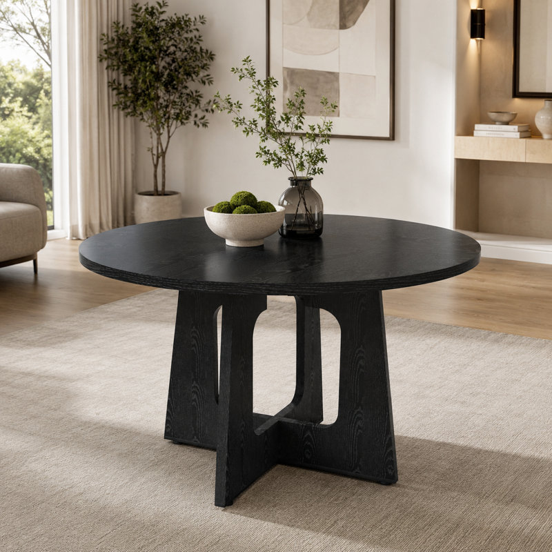 Table ronde rustique pour 4 personnes