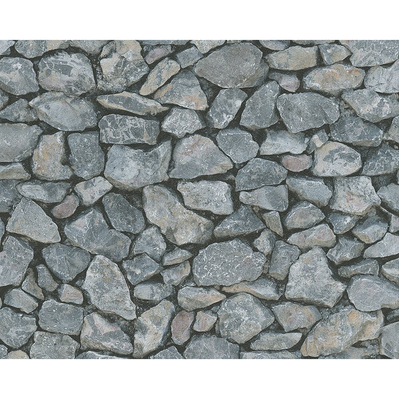 Rouleau de papier peint 33 pi x 21 po naturellement Dekora Natur 6, Gris