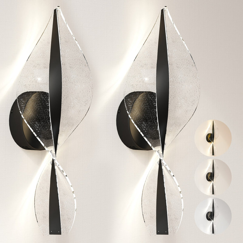 Plastic LED Semi Flush Mount, Matte Black