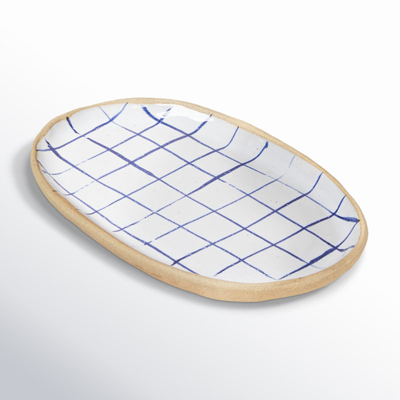 Stoneware Platter, Small: 10" X 6"