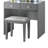 Hudi Makeup Vanity And Stool Set, 10 Lights, USB Power Outlet,-113213175