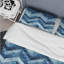 Ensemble de housse de couette moderne Blue Chevon-109155050