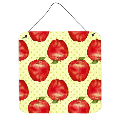 Décoration murale pommes et coussin aquarelle