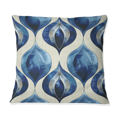 Coussin Blue Ogee