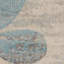 Tapis floral ivoire / bleu clair Leeming-881398326