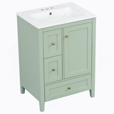 Bathroom Vanity With Storage, Adjustable Shelf