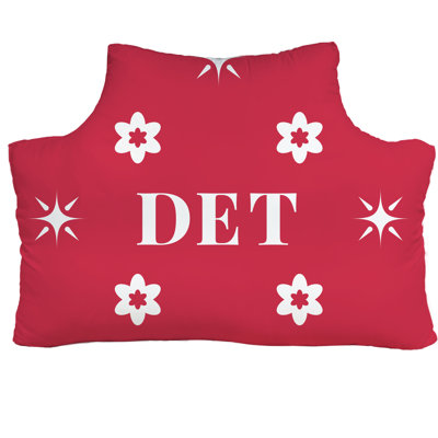 Tête de lit simple Detroit Basketball Colors 39,5 po x 29,5 po