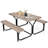 Dipeeka 4 - Person Patio Dining Set with Rectangular Table