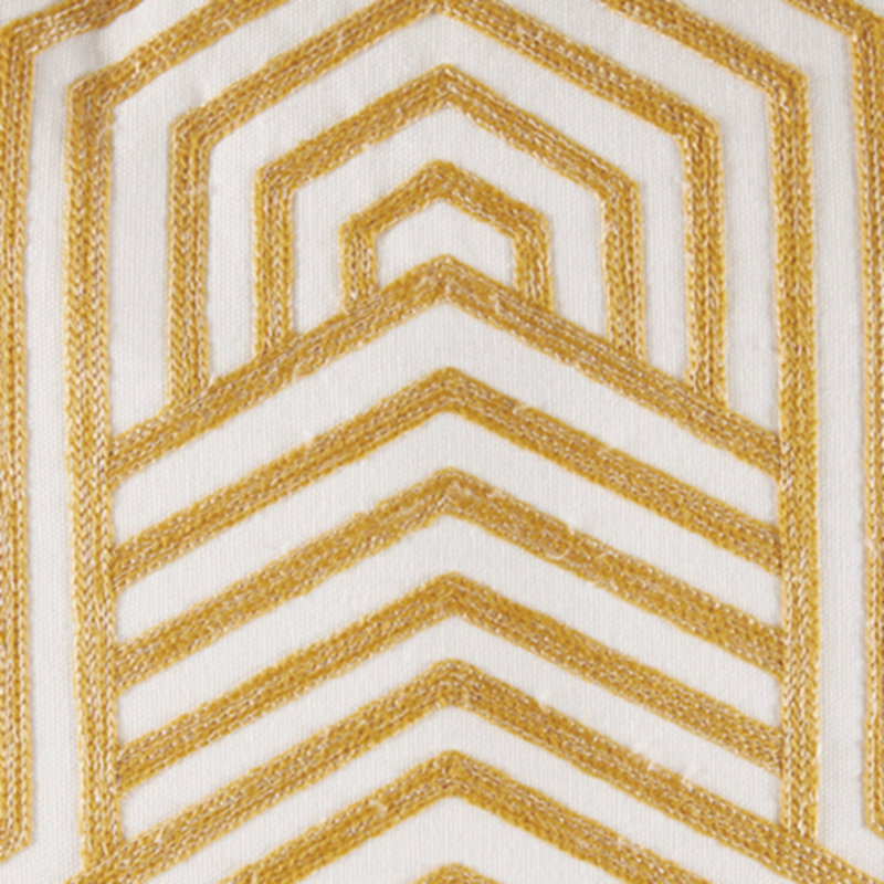 Adrik Square Pillow Cover and Insert, Golden Yellow