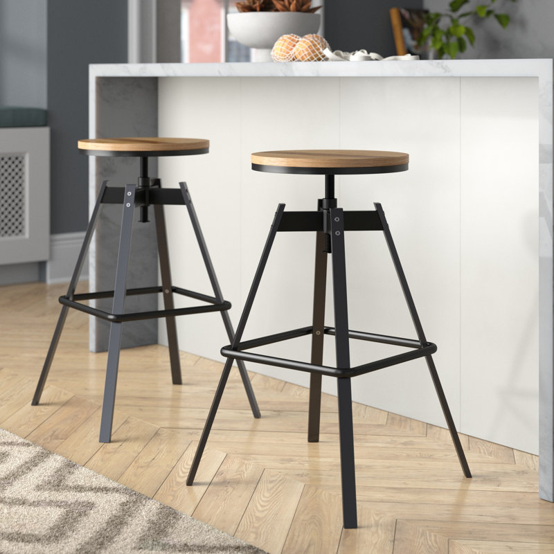 Kamena Swivel Adjustable Height Counter Stool