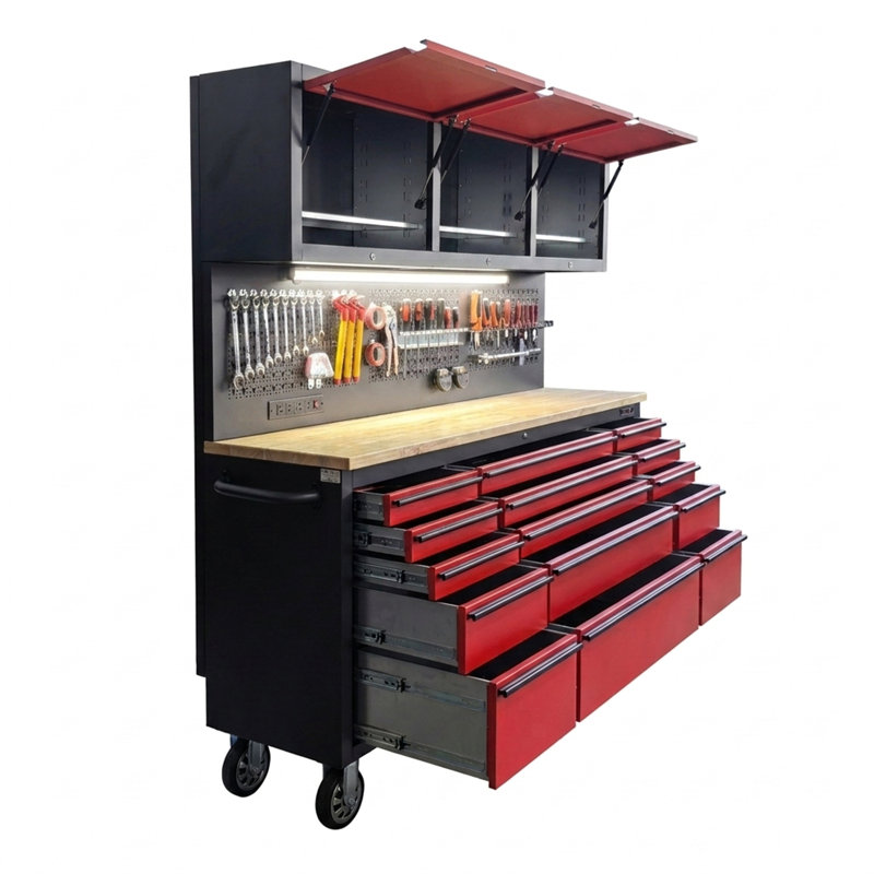 Rolling Tool Chest with Power Strip