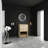 Bathroom Vanity With Vessel Sink, Wall-Mounted Floating White Rectangular Acrylic Integrated Basin Without Faucet, Striped Shelves Layer, Natural Woodgrain Colour