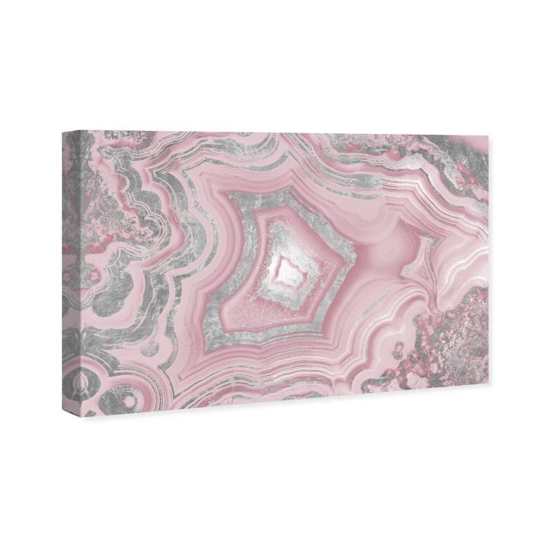 " Dreaming About You Geode Blush ", 30" H x 45" W