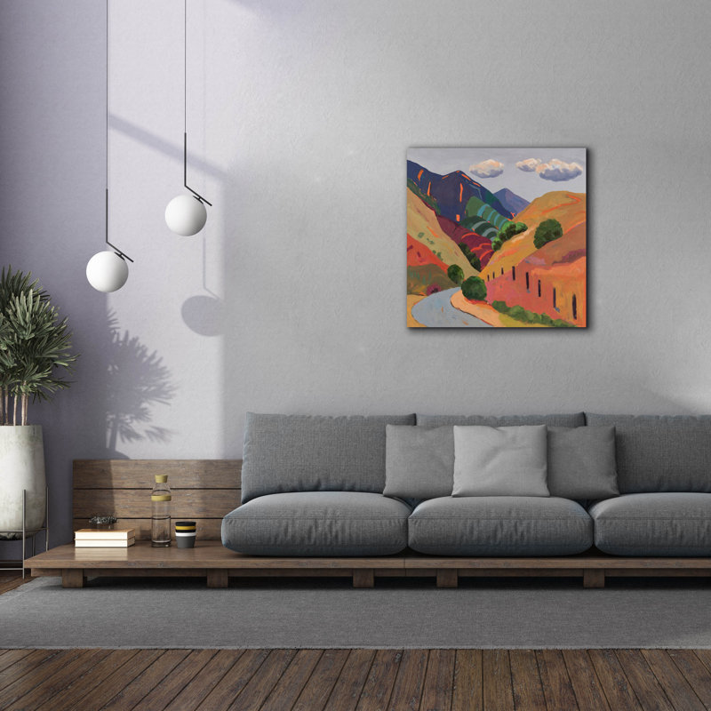  «Wanaka Valley» par Jenny Wantuch, art mural sur toile, 37 po x 37 po, H 37 po x l 37 po