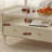 Retro all-solid wood cloud-shaped coffee table-918641076